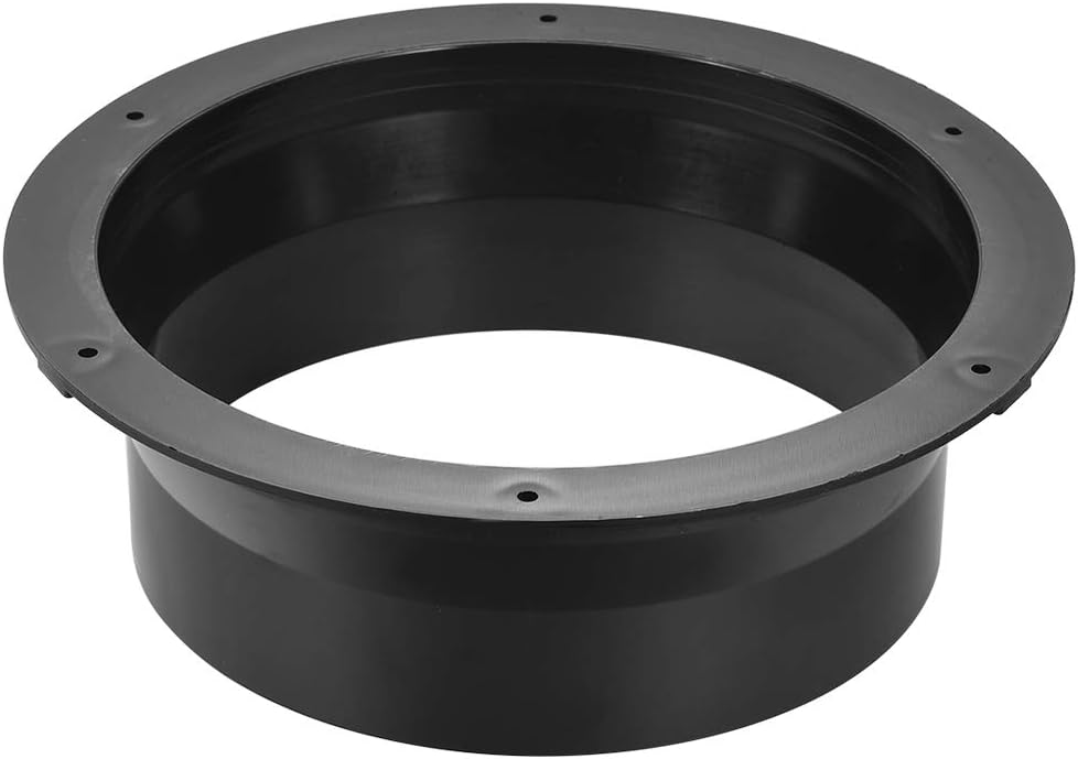 Black Duct Connector Cone Flange ABS Plastic Air Outlet Inlet Hose Pipe Adaptor for 7.87Inch Dia Hose