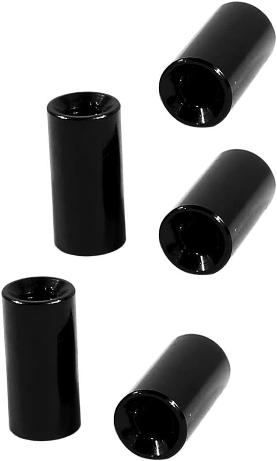 5Pcs M3 x 10mm Round Aluminum Column Alloy Standoff Spacer Stud Fastener for Quadcopter Black