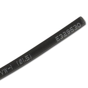 Black 1.5mm Dia. Heat Shrink Tubing Shrinking Tube Sleeve Wrap Wire 1M