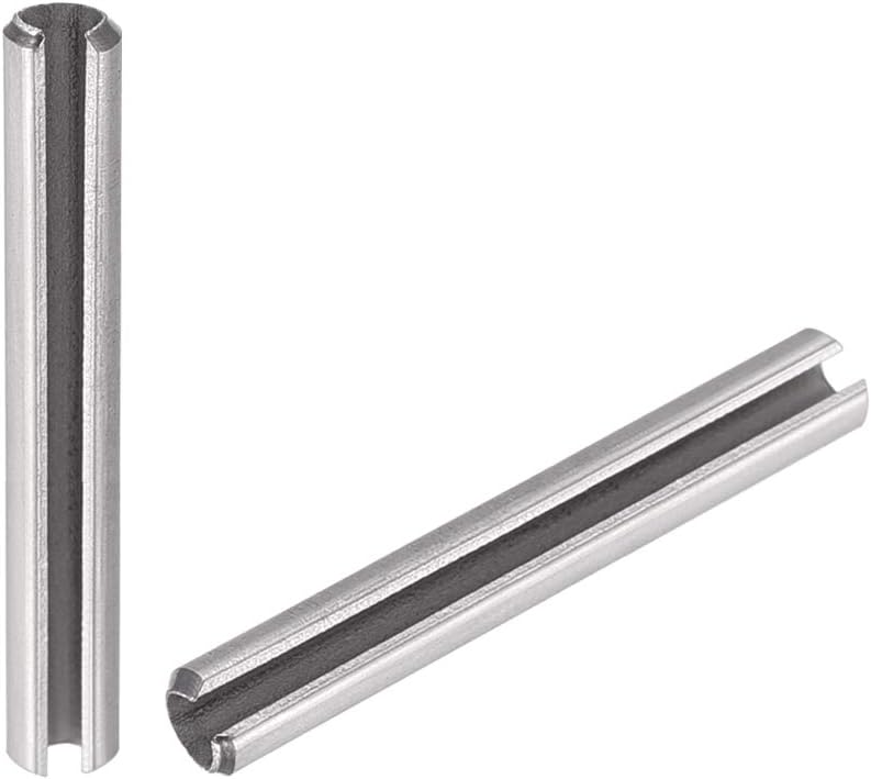 Slotted Spring Pin - M3 x 30mm 304 Stainless Steel Split Spring Roll Dowel Pins Plain Finish 20Pcs