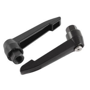 a15072100ux0136 M10 Thread 80 mm Long Lever Lathe Adjustable Clamping Handle (Pack of 2)