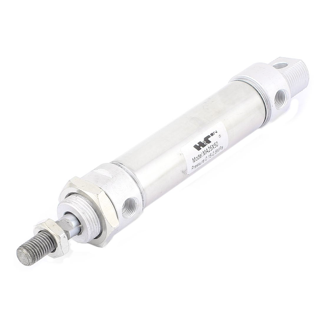 a16032400ux0597 MA2550 25 mm Bore 50 mm Stroke Screwed Piston Rod Mini Pneumatic Air Cylinder, Metal, 0.87"