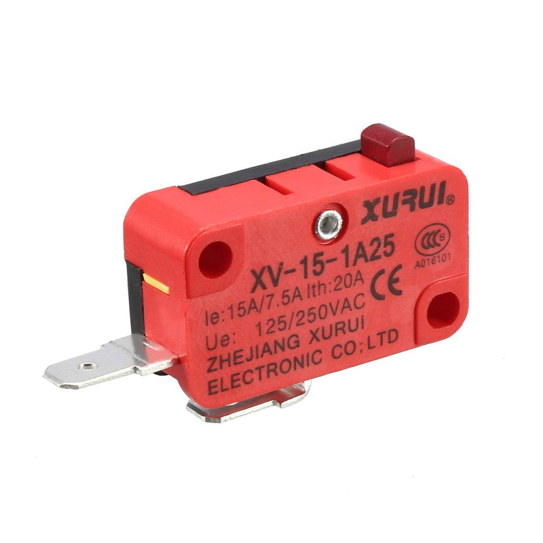 XV-15-1A25 SPST NO 2 Pole Push Button Action Micro Switch for Microwave Oven Door