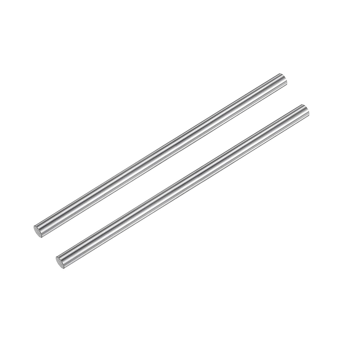 2pcs Linear Motion Rods 10mm x 200mm (0.39 x 7.87 Inches) Case Hardened Chrome Plated Linear Rail Shaft Round Guides for 3D Printer, DIY, CNC