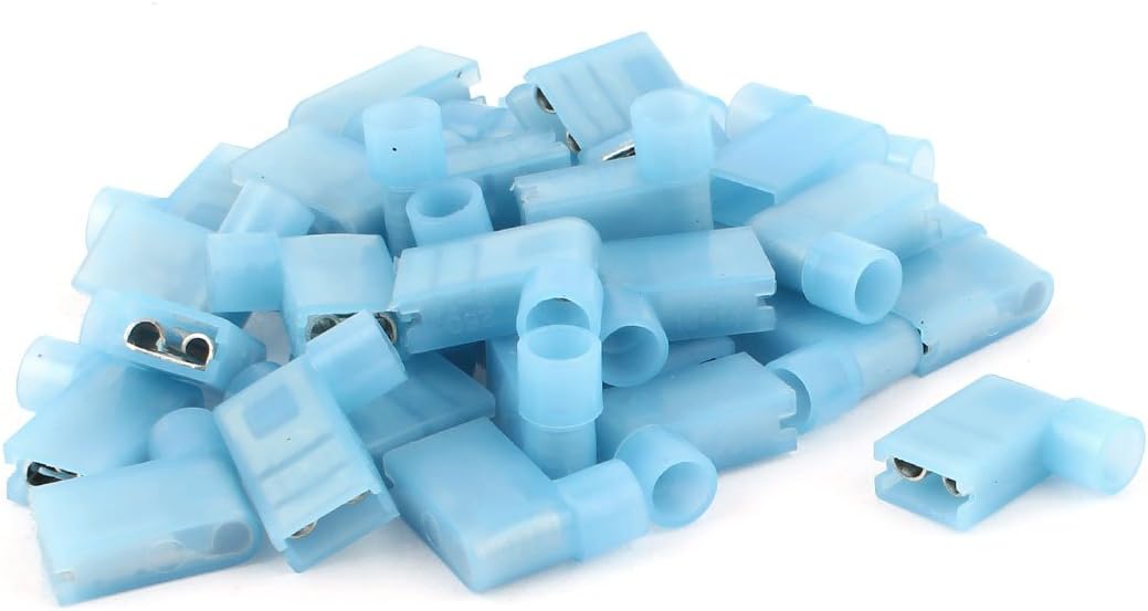 35 Pcs 6.3mm Right Angle L Style Insulated Crimp Terminal Connector