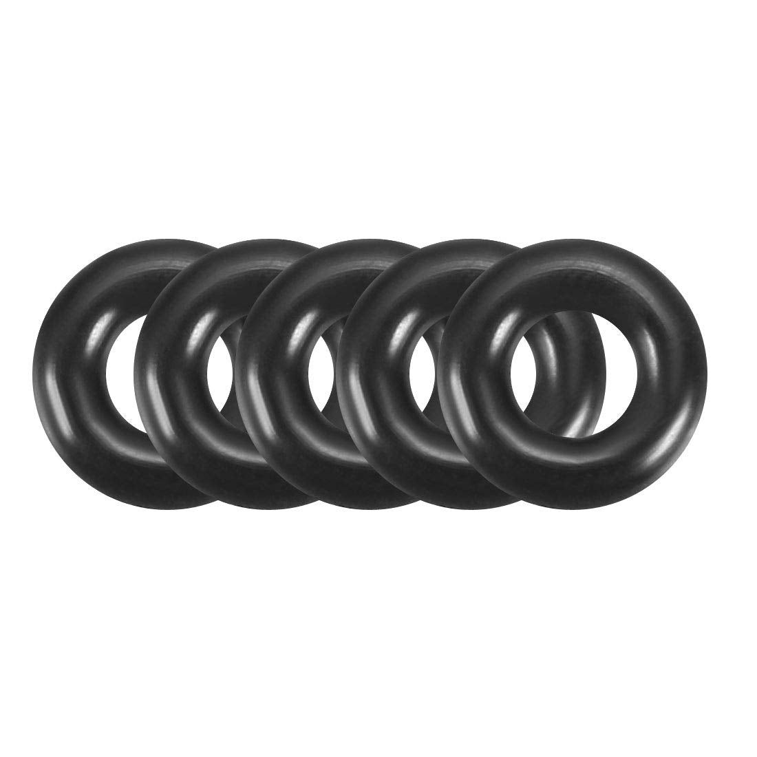 Nitrile Rubber O-Rings, 5.5mm OD 2.5mm ID 1.5mm Width, Metric Nitrile Rubber Sealing Gasket, Pack of 100