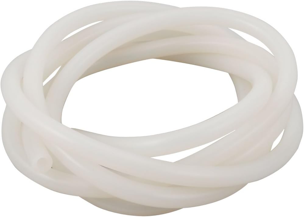 4mm x 8mm High Temperature Resistant Flexible Silicone Tube Pipe 2 Meters Long