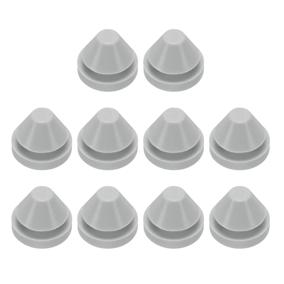 10pcs 1/2 Inch (11.5mm) Silicone Grey Hole Plugs