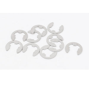 Fastener External Retaining Snap Ring E-Clip Circlip 10mm 10pcs
