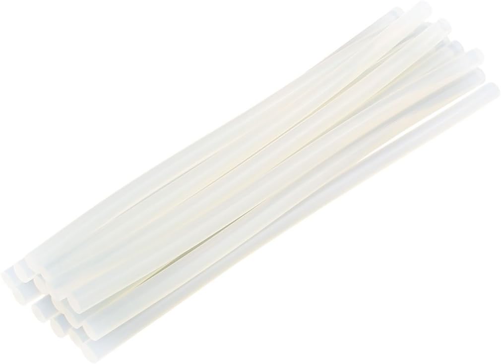 LinkMejor 15 Pcs 11mm x 300mm Hot Melt Glue Adhesive Stick Clear for Electric Tool Heating Gun