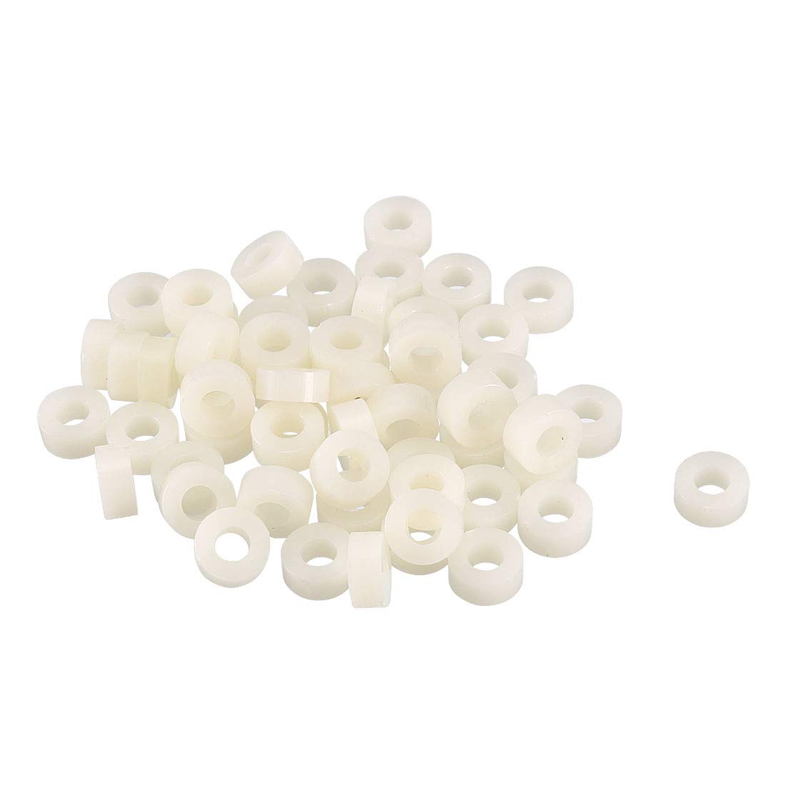 100 Pcs ABS Cylinder LED Spacer Holder Support M3 x 3mm Beige