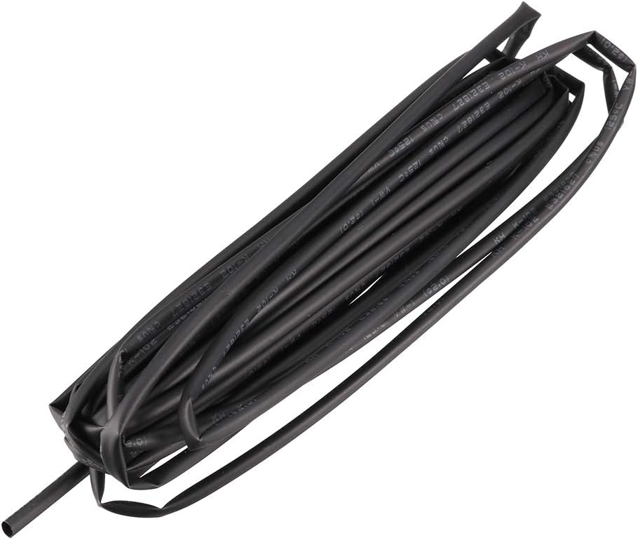 5Meter 2mm Inner Dia Polyolefin rate 2:1 Heat Shrink Tubing Tube Wire Wrap Black