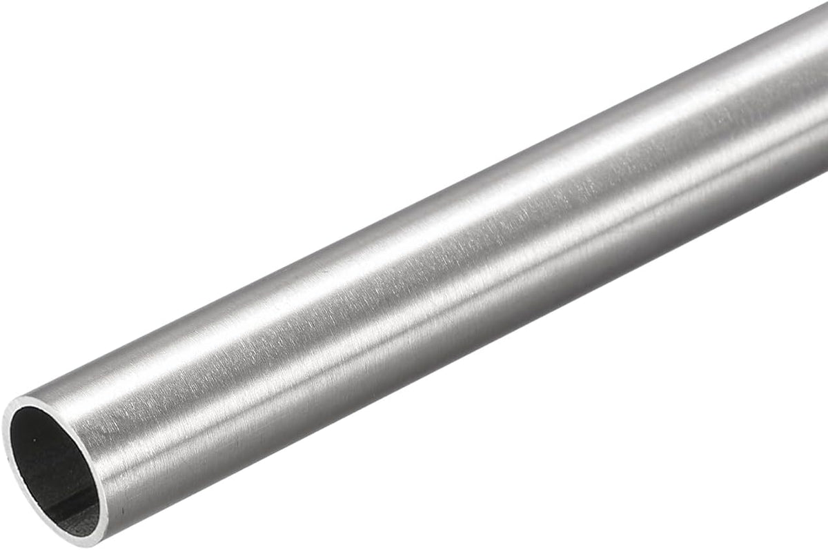 304 Stainless Steel Tube, OD 19mm x 1.5mm Wall Thick 200mm Length Capillary Metal Tubing for Industry Machinery