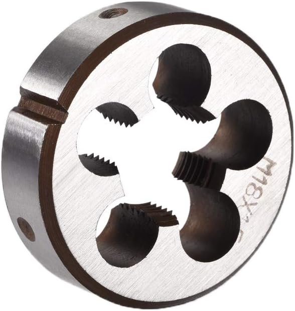 M18 x 1.5 Metric Round Die, Machine Thread Right Hand Threading Die, Alloy Steel Screw Thread Cutting Die