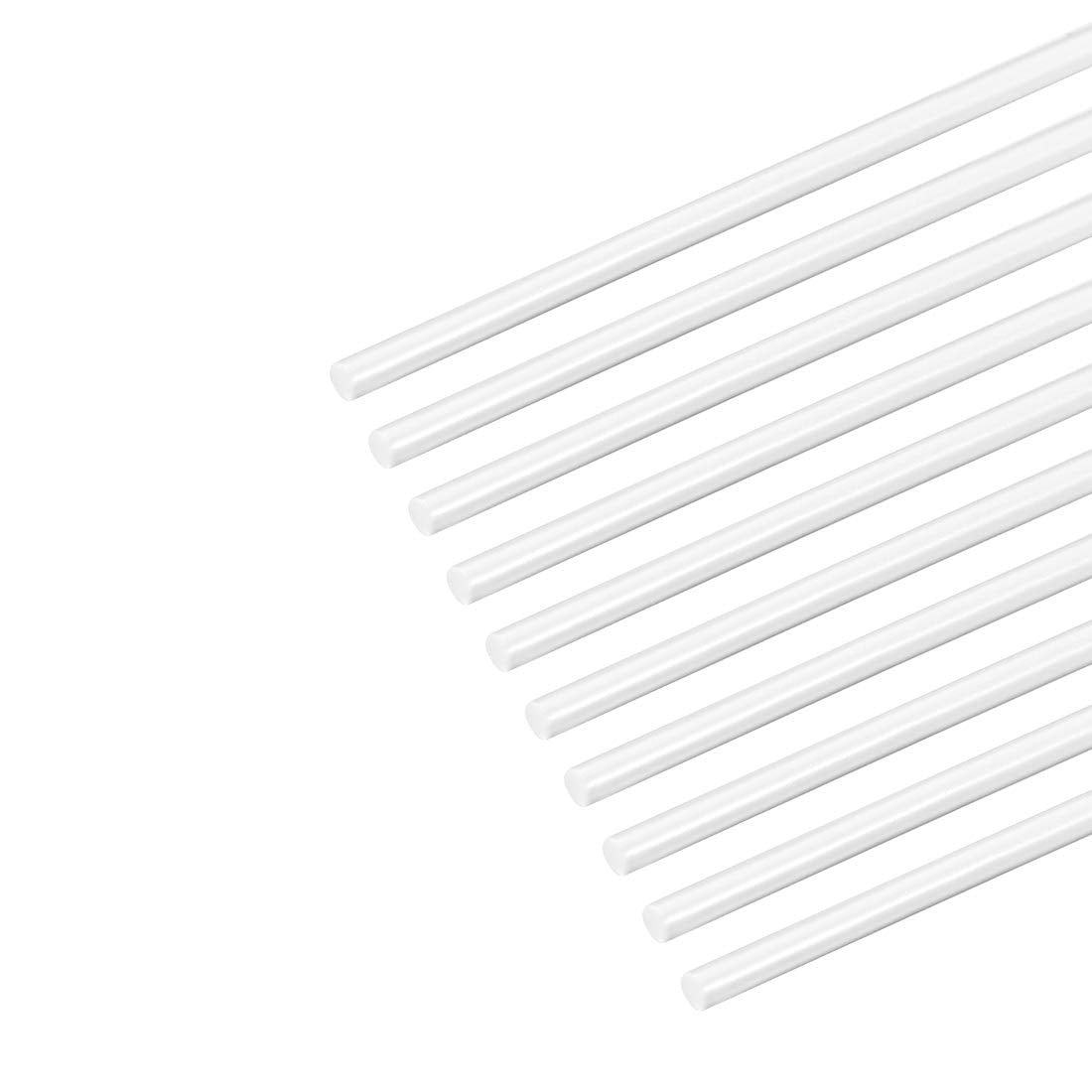 ABS Styrene Plastic Round Bar Rod,1/16 inch Dia 20 inch Length,White for Architectural Model Making DIY 10pcs
