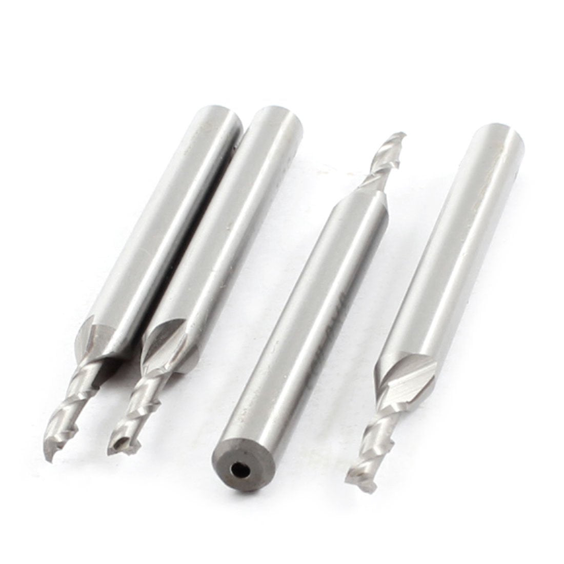 4pcs HSS High Speed Steel 3mm Cutting Dia 6mm Shank 2 Flutes End Mill Milling Cutter