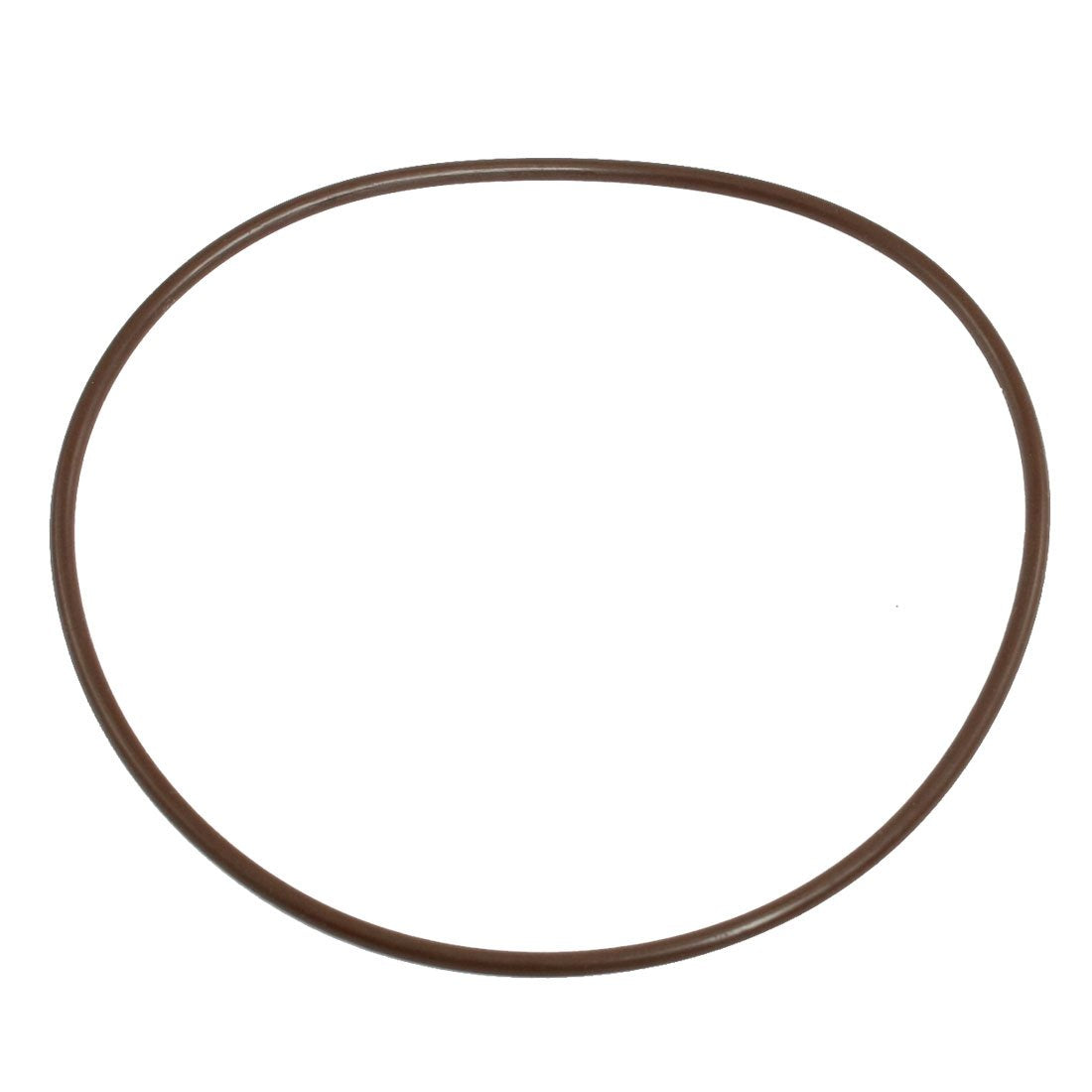 104mm x 110mm x 3mm Coffee Color Fluorine Rubber O Ring Grommet Seal (2 Piece)