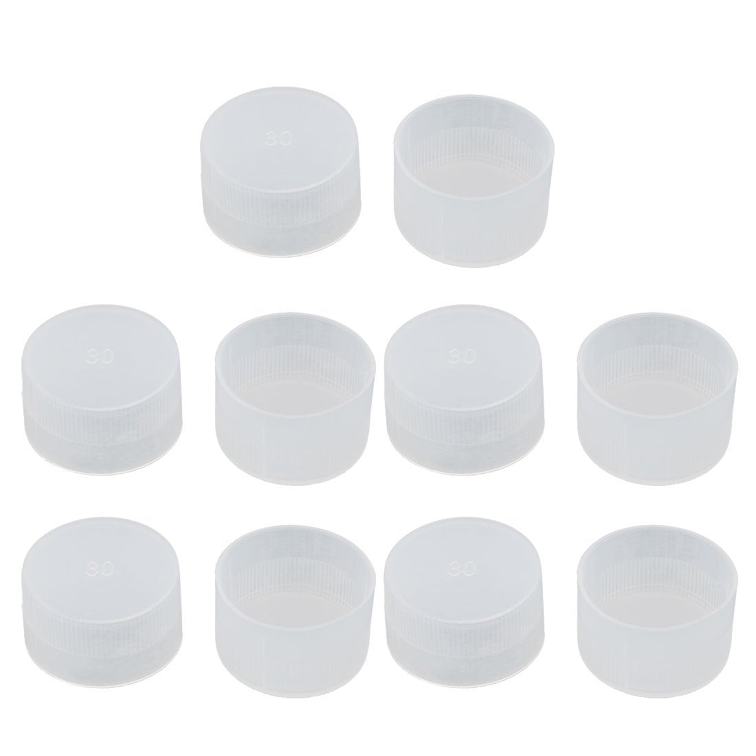 10Pcs 30mm Inner Dia PE Plastic End Cap Bolt Thread Protector Tube Cover