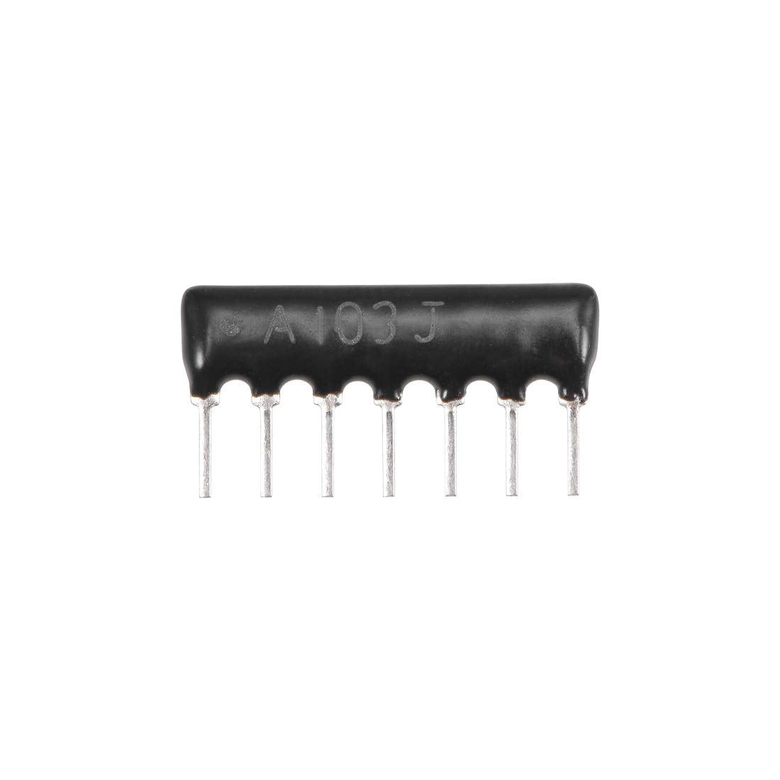 10K Ohm Resistor Network Array, 1/8W SIP-7 2.54mm Pitch, 5% Tolerance Bussed Type 10pcs