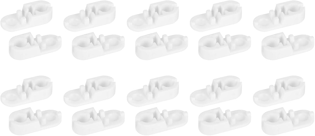 10 Pack Plastic Chain Connector, Blind Chain Connector Bead Ball Chain Cord Connectors Blind Cord Connector Fit 5mm Bead for Window Roman Roller Shades, White