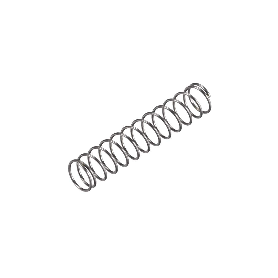 Compression Spring,6mm OD, 0.5mm Wire Size, 16.5mm Compressed Length, 30mm Free Length,8N Load Capacity,Gray,30pcs
