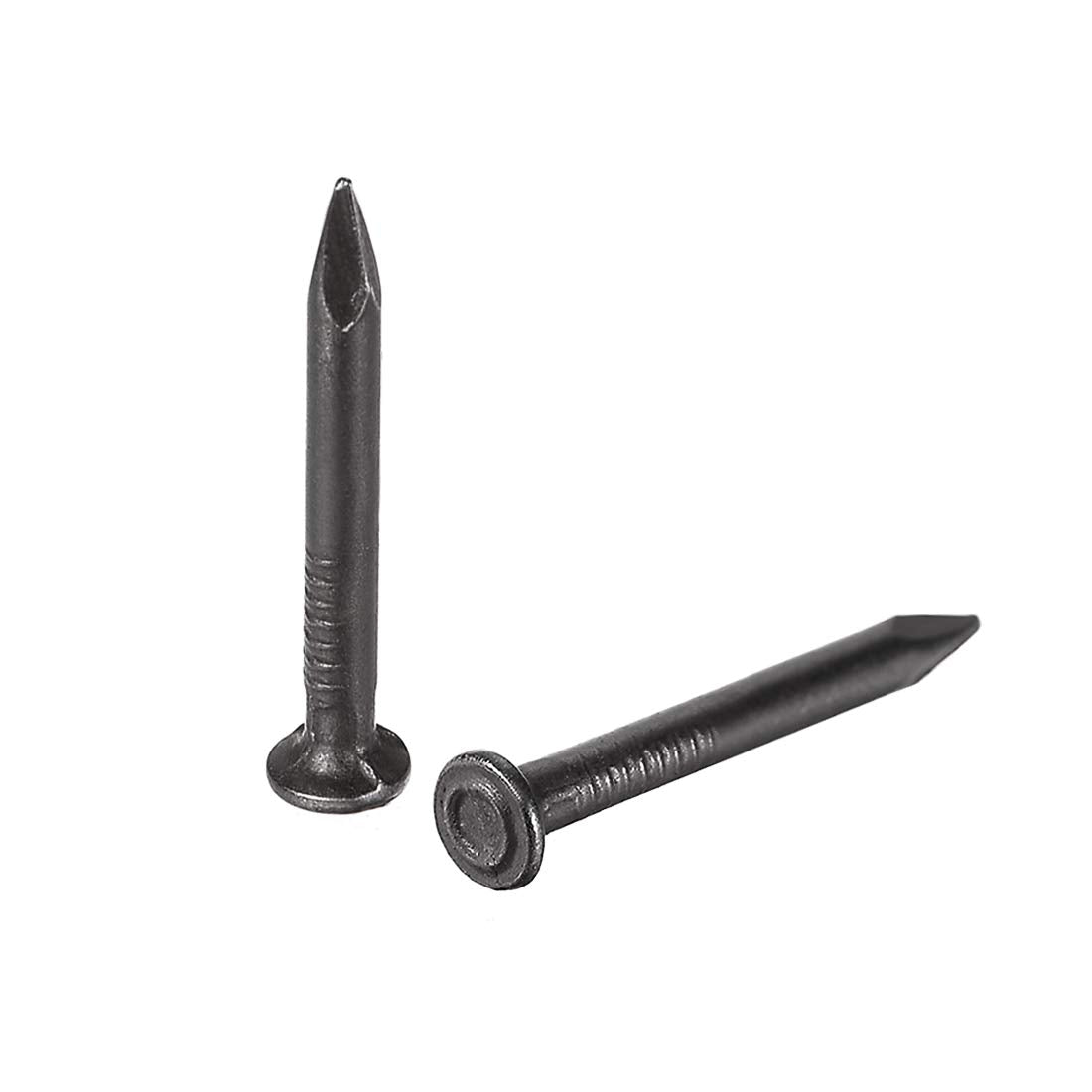 Hardware Nails Carbon Steel Point Tip Wall Cement Nail 25mm(1") 2.3mm Rod Dia Black 150pcs