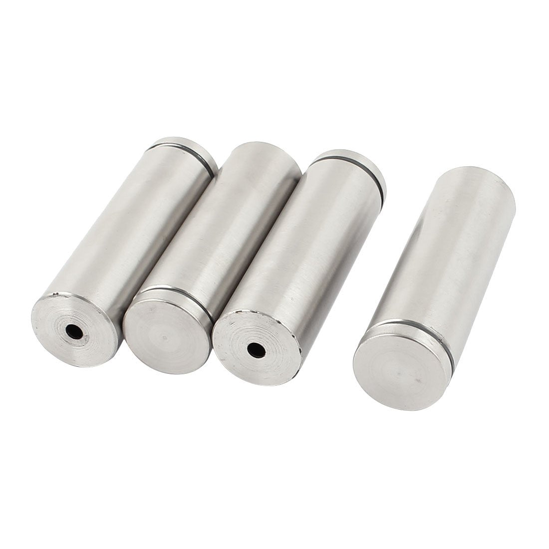 4 Pcs 1" x 3" Stainless Steel Standoff Screws, Wall Sign Standoff Mounting Screws Advertising Glass Standoff Hardware Nails for Acrylic Picture Frame, Silver