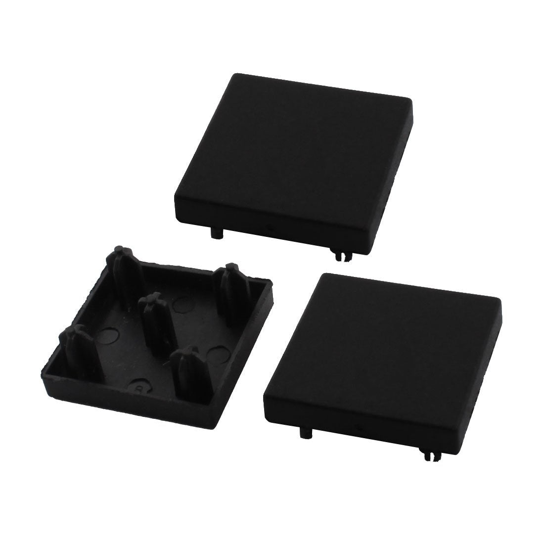 3 Pcs 30mm X 30mm Square Black Extrusion End Cap for Aluminum Profile