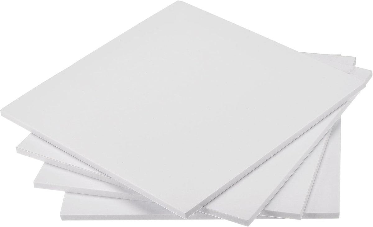 LinkMejor White EVA Foam Sheets 10 x 10 Inch 7mm Thickness for Crafts DIY Projects, 4 Pcs
