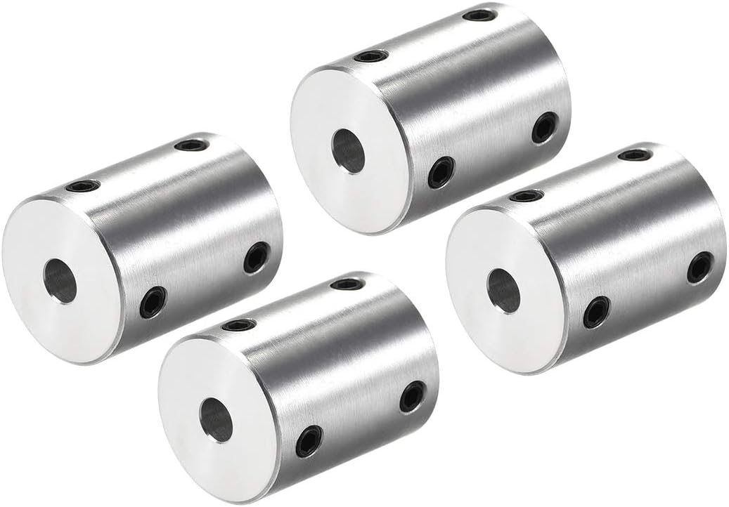 5mm to 8mm Bore Rigid Coupling Set Screw L25XD20 Aluminum Alloy,Shaft Coupler Connector for 3D Printers, Motor Accessories,4pcs