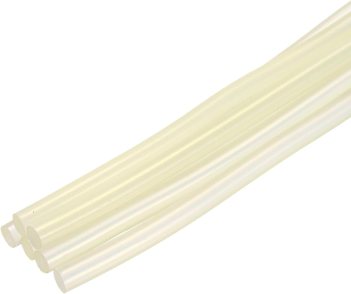 6pcs 7mm x 200mm Mini Hot Glue Sticks for Mini Glue Gun, 8-inch x 0.28-inch Glue Gun Sticks for Art DIY Craft, Lemon Yellow