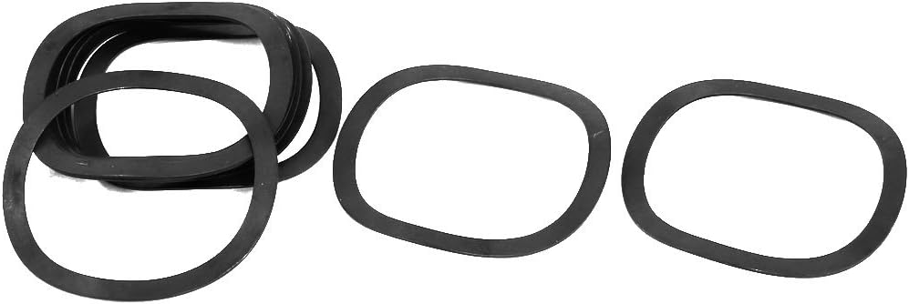 34mm Inner Diameter 41mm Outer Dia 0.5mm Thickness Carbon Steel Compression Type Wave Washer 10pcs