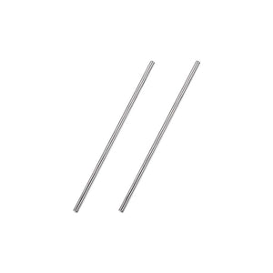 3mm x 100mm 304 Stainless Steel Solid Round Rod for DIY Craft - 2pcs