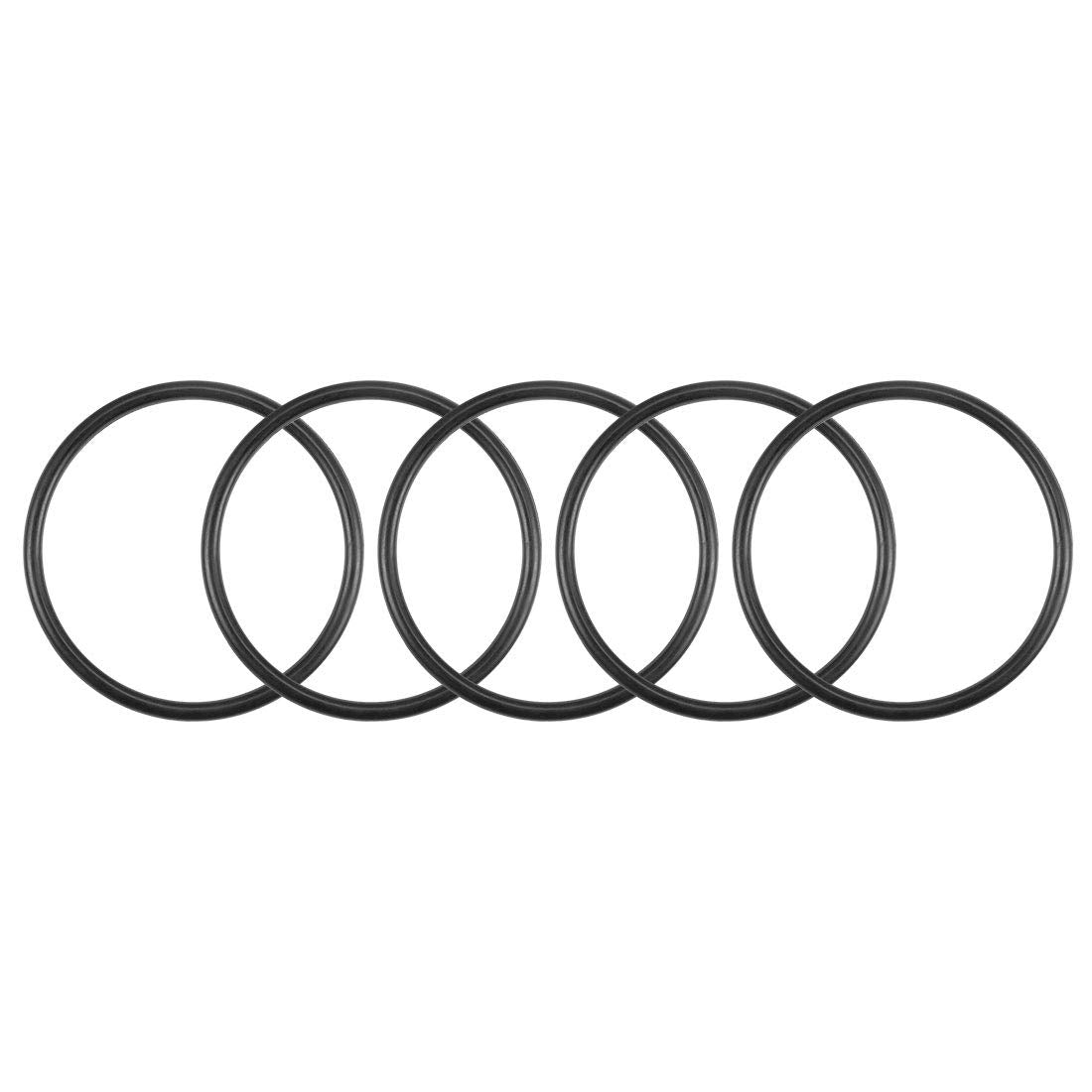 Nitrile Rubber O-Rings 28.1mm OD 24.5mm ID 1.8mm Width, Metric Nitrile Rubber Sealing Gasket, Pack of 5