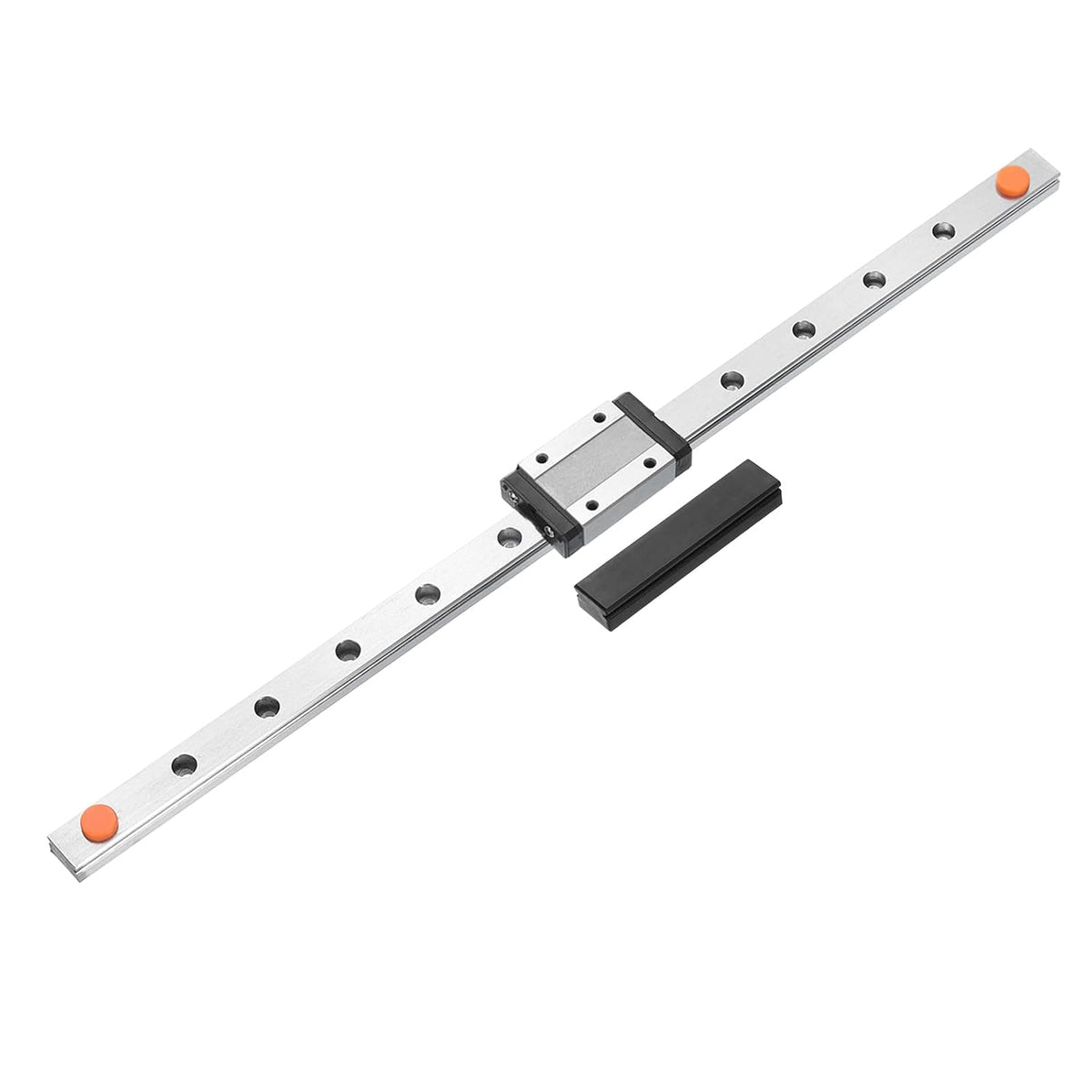 MGN12 330mm Linear Guide Rail with MGN12H Sliding Carriage Block and Plastic Mini MGN12 Linear Guide for DIY 3D Printers and CNC Machine, Black