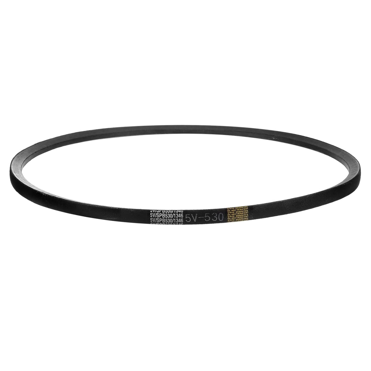 5V530 V-Belt, Classic Wrapped Rubber V-Belt 53" Outside Circumference x 0.62" Width x 0.53" Height for Industrial Machinery Equipment, Black