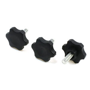 a13092400ux0012 M8 x 20 mm Thread 40 mm Diameter Star Shaped Head Clamping Knob 3Pcs Pack of 3