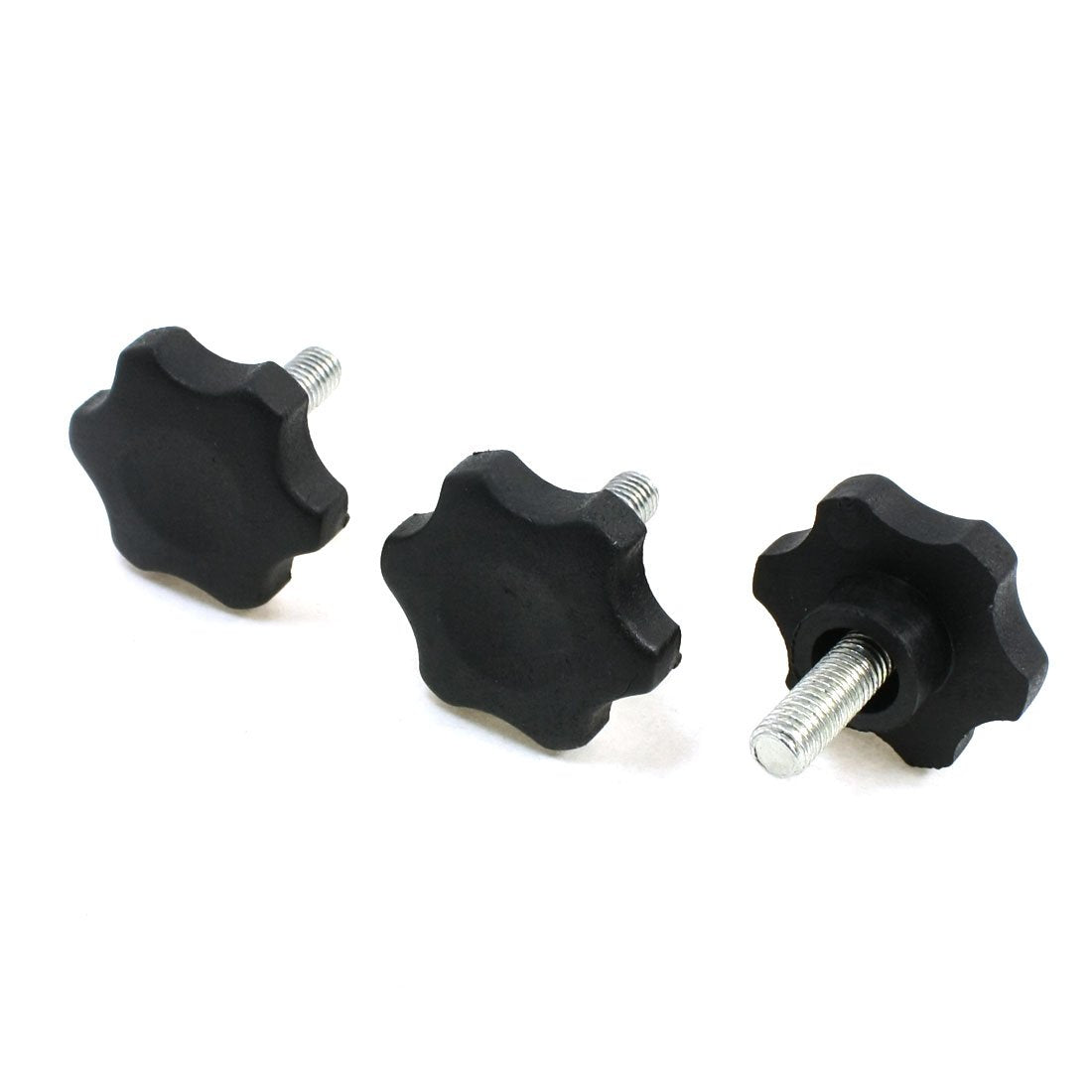 a13092400ux0012 M8 x 20 mm Thread 40 mm Diameter Star Shaped Head Clamping Knob 3Pcs Pack of 3