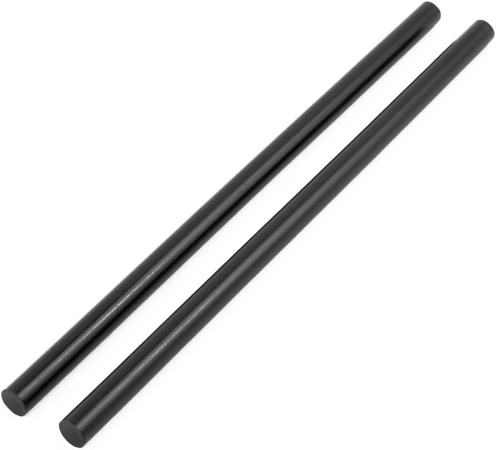 LinkMejor 2 Pcs 11mm x 270mm Black Hot Melt Glue Stick for Electric Tool Hot Melt Glue Gun