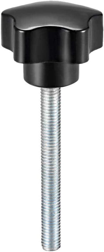 Star Knob Grip M8 x 70mm Male Thread Steel Zinc Stud Replacement PP