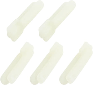 5pcs White Nylon Clevis 1.2mm Hole Diameter 29 x 7.5 x 6.5mm