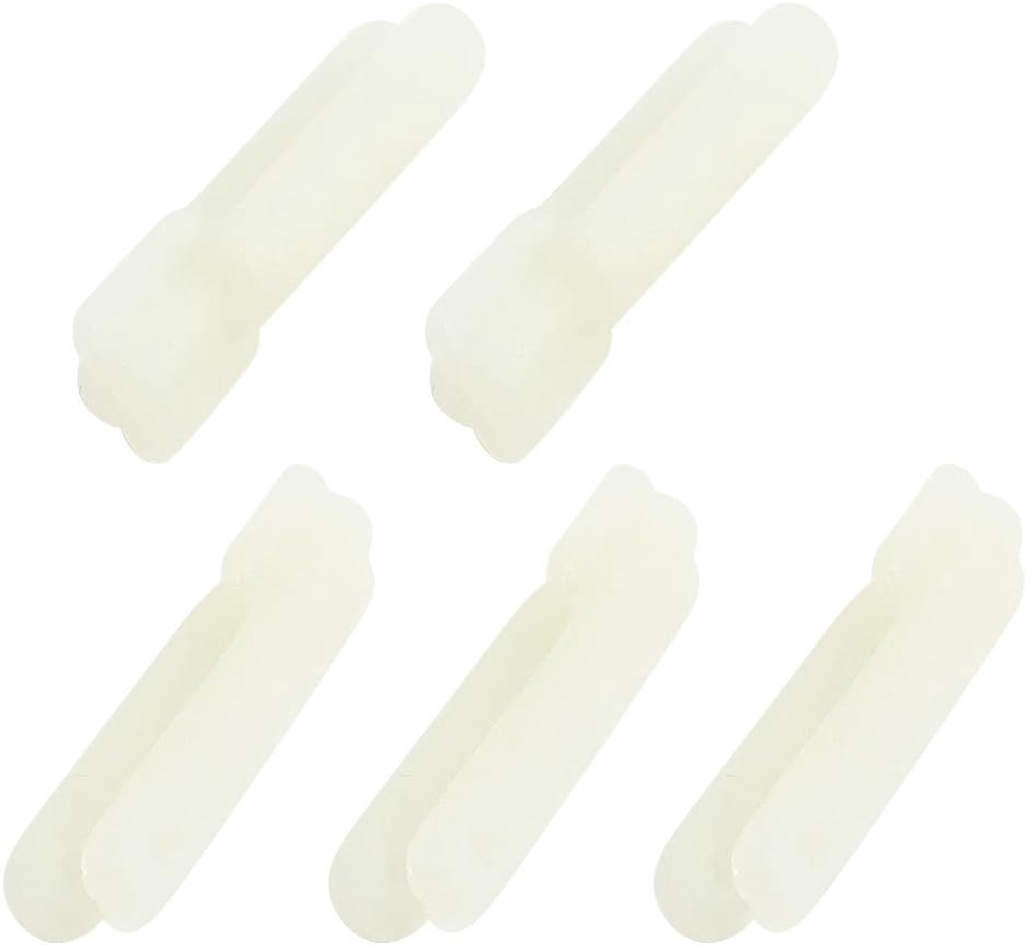 5pcs White Nylon Clevis 1.2mm Hole Diameter 29 x 7.5 x 6.5mm