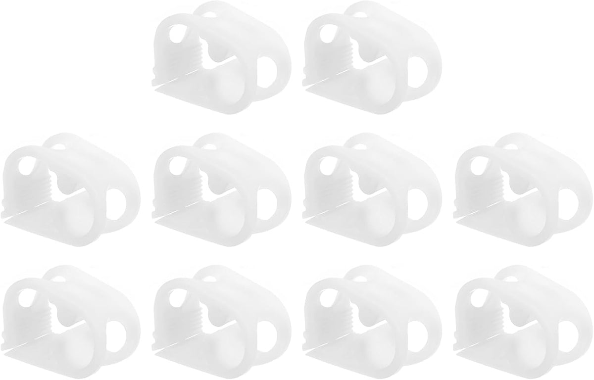Plastic Tubing Clamps, 10pcs 1/4"-1/2" Tube OD Adjustable Tube Clamp Laboratory Pinch Valve Flow Control Hose Clamp