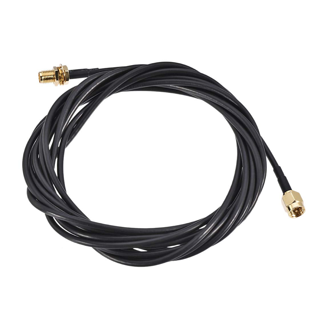 SMA Male to SMA Female Bulkhead Antenna Cable RF RG174 Coax Cable 10M/32.8 Ft