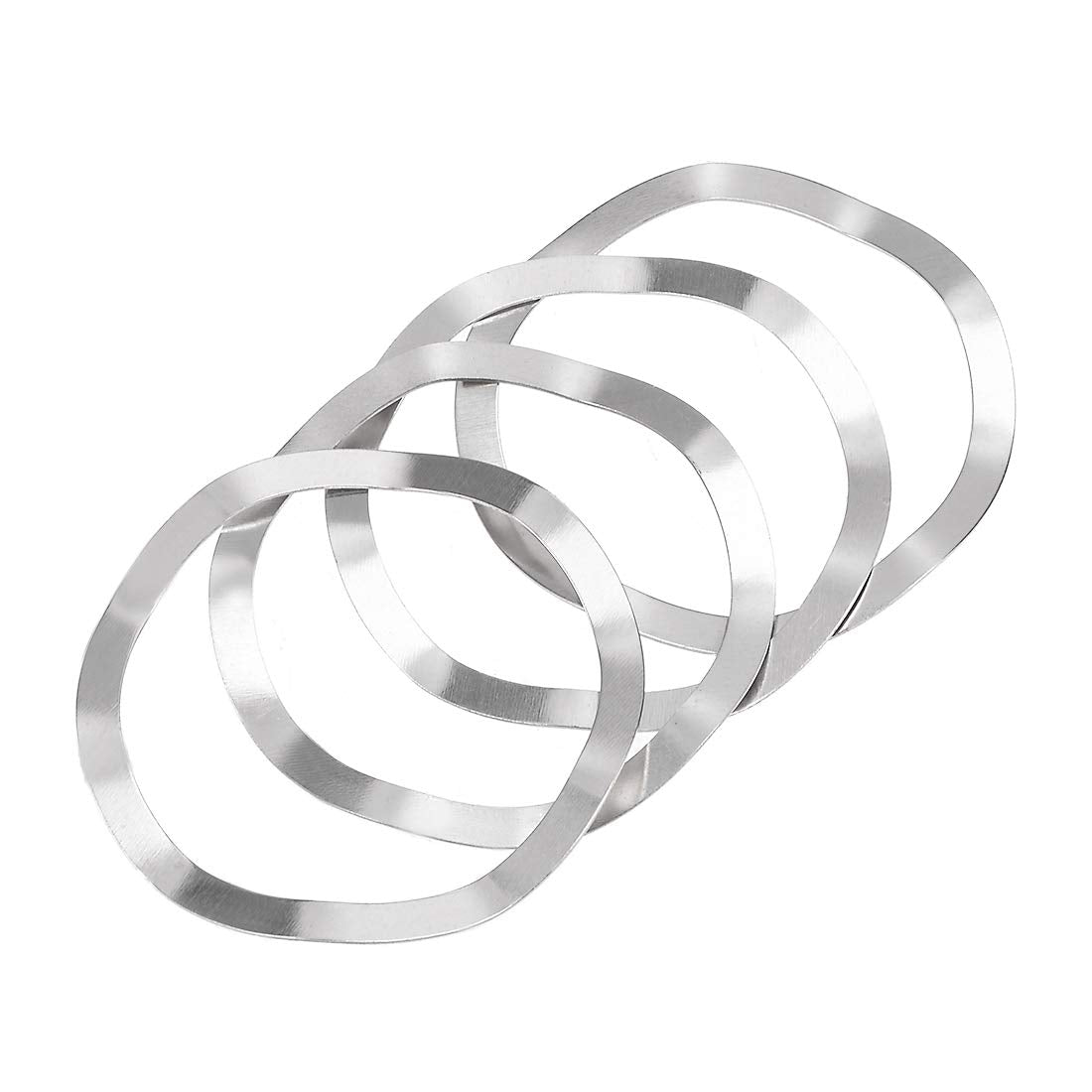 4Pcs 39mm x 46mm x 0.5mm 304 Stainless Steel Wave Crinkle Spring Washer
