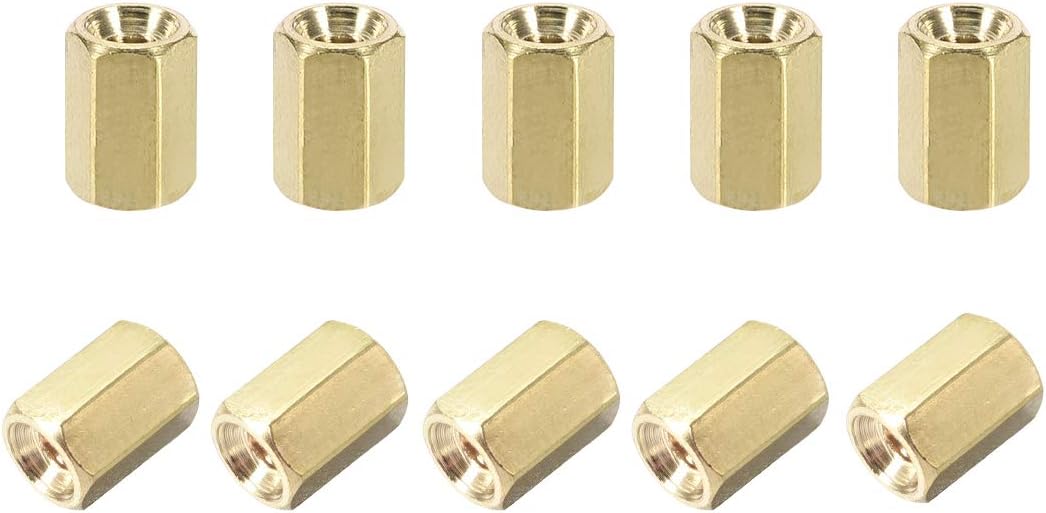M2.5x5mm Female-Female Hex Brass PCB Motherboard Spacer Standoff for FPV Drone Quadcopter, Computer & Circuit Board 50pcs