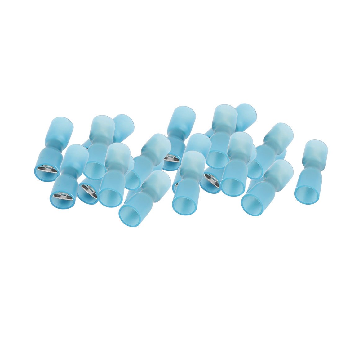 a16033100ux1538 FDD2-250 Heat Shrink Electrical Fully Insulated Female Spade Wire Terminals AWG 16-14 with 20 Piece, Blue