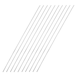 1mm x 250mm 304 Stainless Steel Solid Round Rod for DIY Craft - 10pcs