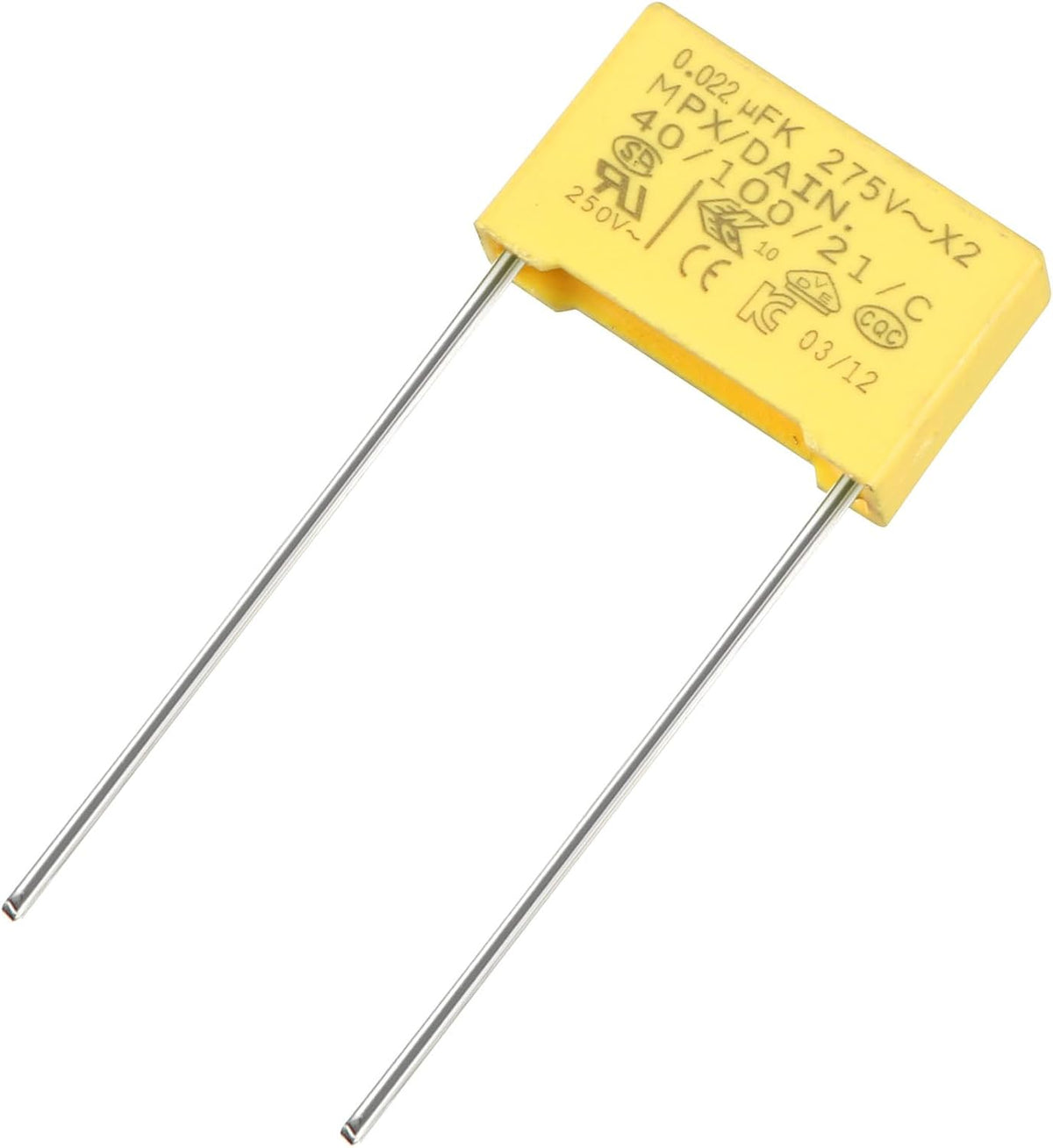 Polypropylene Film Safety Capacitors 0.022uF 275VAC X2 MKP 15 Pcs