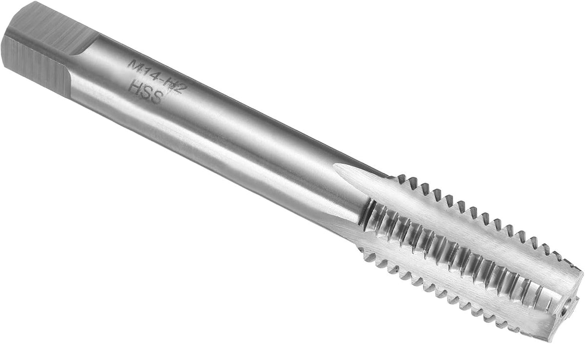 Hand Plug Tap M14 x 2 H2 Metric Thread Plug Style Taps Straight Flute Screw Tapping Threading Tool High Speed Steel HSS6542